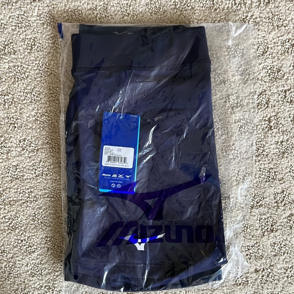 Mizuno Vortex V2 Volleyball Spandex Navy Blue New With Tags in Bag Size Small